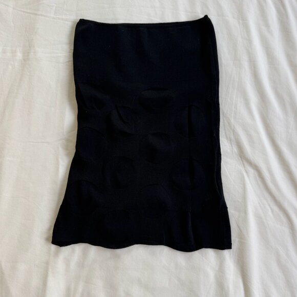 Paloma wool ribbed knit bandue top in navy - Picture 2 of 3